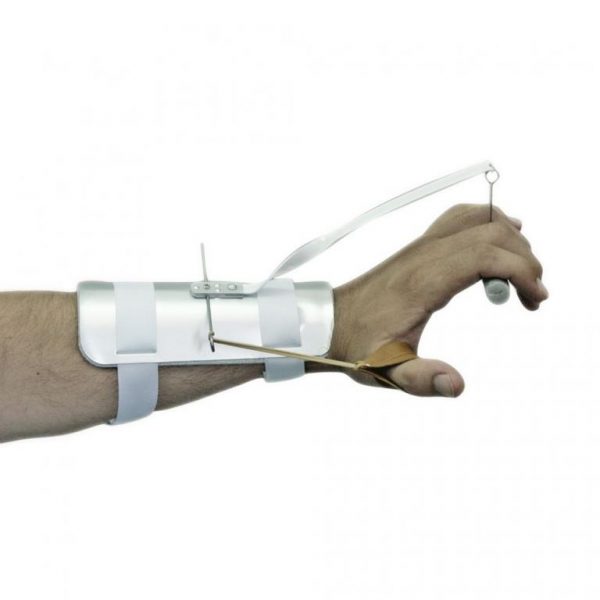 OSM 010D Ortesis activa extensora de articulaciones metacarpofalángicas y aditamento extensor/abductor del pulgar.