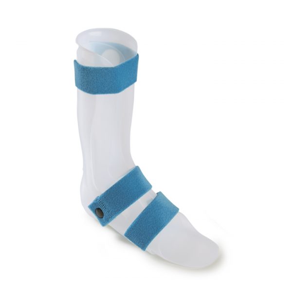 OIT 070C Ortesis supramaleolar tipo DAFO envolvente en medio-pie flexible con botín interior para bloqueo de flexión plantar, para paciente neurológico infantil, A MEDIDA