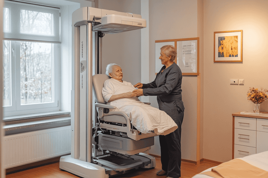 Las grúas para pacientes mejoran el cuidado de personas con movilidad reducida, facilitando traslados seguros y aumentando la autonomía y seguridad.