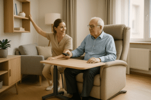 La ergonomía en el hogar mejora la seguridad y autonomía de los mayores, adaptando baños y mobiliario para prevenir accidentes y fomentar su bienestar.