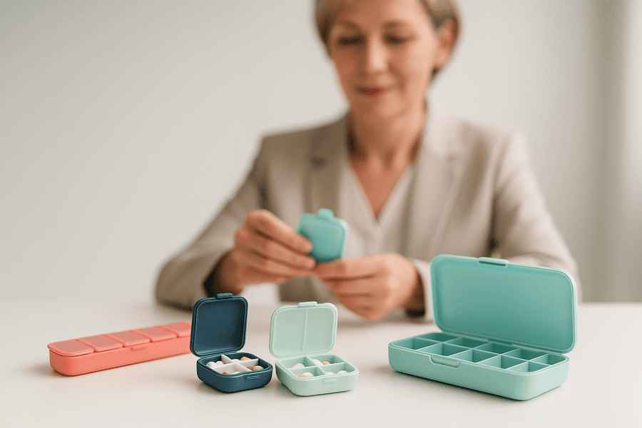 Gestiona tus medicinas de forma eficaz y segura con pastilleros innovadores que mejoran la adherencia al tratamiento y la calidad de vida.